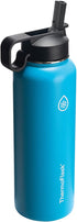 Thermoflask Double Stainless Steel Insulated Water Bottle with Two Lids, 40 Ounce, Capri