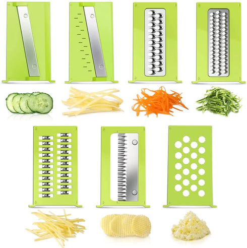 Mandoline Slicer for Kitchen, Vegetable Slicer, 21 in 1 Kitchen Slicer for Vegetables, Slicing Mandoline with Cleaning Accessories