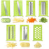 Mandoline Slicer for Kitchen, Vegetable Slicer, 21 in 1 Kitchen Slicer for Vegetables, Slicing Mandoline with Cleaning Accessories