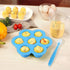 Pressure Cooker Accessories with Silicone Egg Bites Molds and Steamer Rack Trivet with Handles Compatible with Instant Pot Accessories 6, 8 Qt, 3 Pcs with 2 Bonus Spoons (Blue & Green - 3 Pcs)