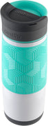 Contigo AUTOSEAL Transit Stainless Steel Travel Mug, 16 oz, Polar White with Grayed Jade Lid Accent
