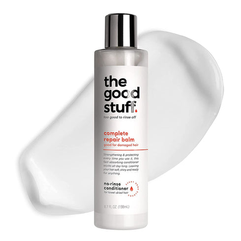 THE GOOD STUFF Complete Repair Balm for Damaged Hair | Lightweight, Leave In Conditioner Provides Strength, Protection, Softness, and Shine All Day Long | Hair Cream For Curly Hair | Certified Vegan and Cruelty-Free