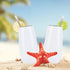 6 Pack Stemless Double Insulated Champagne Flute Tumbler with Lid, 6 Oz Unbreakable Reusable Cocktail Champagne Toasting Glasses, Good Gift for Friends Family Christmas Birthday, White
