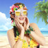 Golray 9 Pairs Luau Party Sunglasses for Adult Kids Hawaiian Tropical Birthday Party Favors Bulk Glasses with Flamingo Parrot Flip Crab, Summer Beach Pool Party Decoration Supplies Favors Props