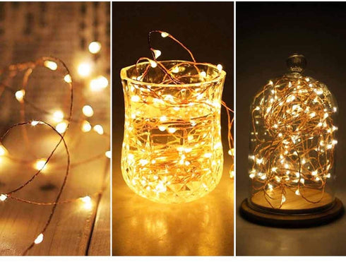 Twinkle Star 200 LED 66 FT Copper String Lights Fairy String Lights 8 Modes LED String Lights USB Powered with Remote Control for Christmas Tree Wedding Party Home Decoration, Warm White