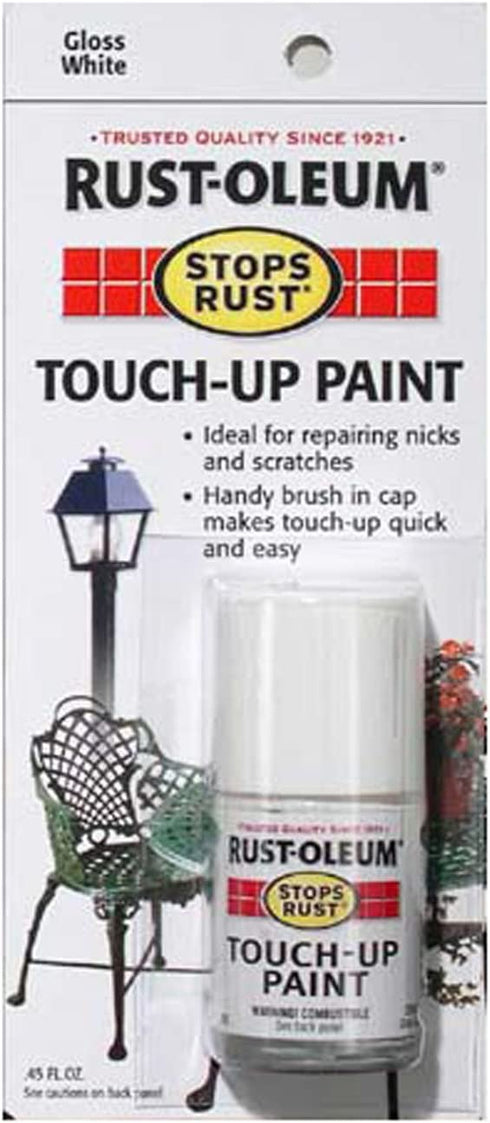 Rust-Oleum 215058 Stops Rust Touch Up Paint, 0.45 oz, Gloss White