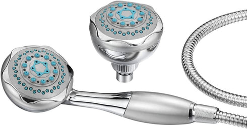 Hydroluxe 24-setting 3-way Shower Combo, Chrome, Single