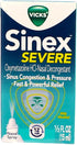 Vicks Sinex Severe Nasal Spray 0.50 oz (Pack of 2)