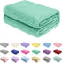 Baby Blanket Flannel, Cozy Throw Blankets for Newborn Infant and Toddler, Super Soft and Warm Receiving Baby Blanket for Crib Stroller (Green 4050")