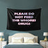 NETZXH PLEASE DO NOT FEED THE WHORE DRUGS small Tapestry 60x 40inch Wall Hanging Art Wall Hanging Tapestry for Living Room Bedroom Home Decor