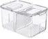 blitzlabs Refrigerator Organizer Bins Produce Saver, Stackable Freezer Bins Fresh Keeper Food Storage Containers for Fridge Freezer Cabinet Kitchen Organization -5700ML