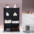 ANWBROAD Cube Storage Organizer 6-Cube Closet Organizers and Storage DIY Modular Plastic Closet Cabinet Book Shelf Cubes Organizer Storage Shelving for Home Bedroom Office Living Room Black ULCS006B