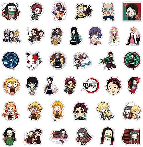 200Pcs Mixed Anime Stickers, Anime Cartoon Stickers for Laptop, Notebook Computer,Water Bottle,Luggage. Gifts for Kids, Men, Women,Teens, Adults