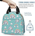 Lunch Bag for Kids, Cute Insulated Kids Lunch Box Container Reusable Cooler Lunch Tote Bag for Children Girls and Boys, School Picnic Travel Outdoors(Light Green with Unicorn)