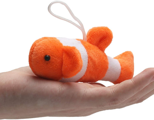25 Pack Mini Ocean Animal Plush Toys,Sea Creatures Stuffed Toy for Kid Party Favor,Small Keychain Decoration for Christmas Tree,Goody Bag Fillers,Stocking Easter Eggs Stuffers, Basket Fillers, Dog Cat