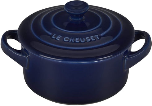 Le Creuset Stoneware Mini Round Cocotte, 8 oz., Indigo