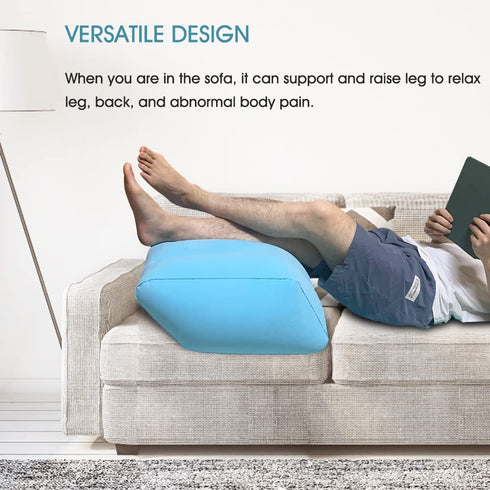 Leg Elevation Pillow,Inflatable Wedge Pillow Legs Elevates to Relax Muscles,Relax Muscles,Reduce Swelling,Leg Pain,Back Pain,Improves Circulation