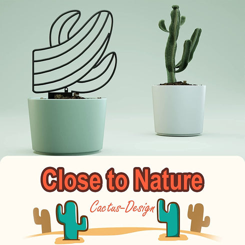Alsonerbay Corner Shelf Wall Mount, 4 Tier Floating Shelves for Wall Storage, Rustic Wood Shelves for Bedroom Living Room Bathroom Kitchen Office (Black Cactus)
