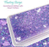 Motorola Moto G Stylus 5G Clear Case, ZASE Liquid Glitter Sparkle Bling Compatible with Moto G Stylus 5G Cute Girls Women Protective Flexible Cover Floating Quicksand w/Phone Ring Stand (Purple)