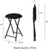 Lavish Home Folding Stool, 18", Black