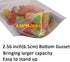 Belinlen 100 Pack 6 x 9 Inch Stand Up Pouch Bags Zipper Mylar Bags Clear Front with Aluminum Foil Back Reusable Food Storage Bags for Multipurpose with Gusset Bottom(5.5mil Thickness)