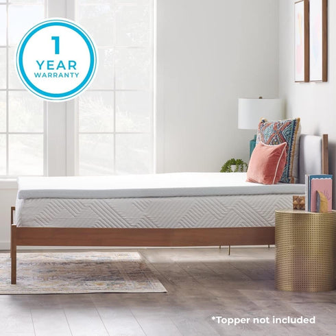 Linenspa 2 Inch Memory Foam Mattress Topper CoverKeeps Topper Clean and SafeMachine WashableNon SlipBreathable