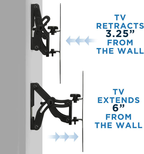 Mount-It! Full-Motion TV Wall Mount |Tilting, Swiveling, Articulating Display Mounting Bracket for 23" to 42" Flat Screen Panels With Up To 200x200 VESA Pattern,66 lb Capacity