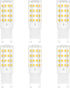 G9 LED Bulb, G9 Light Bulbs 5W (40W Halogen Equivalent), Daylight White 6000K G9 Bi Pin Base Chandelier Light Bulb, 120V 450LM Non-Dimmable LED Bulbs for Bedroom Home Lighting (6 Pack)