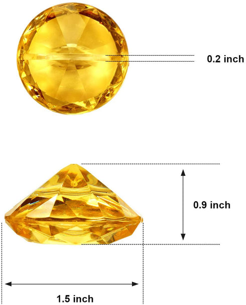 Boao 24 Pack Place Card Holders Harp-Clip Table Number Holder Diamond Acrylic Crystal Table Card Stands for Party Wedding Table Decorations (Gold)