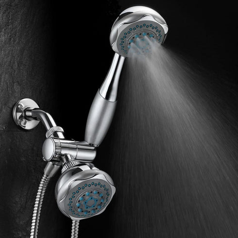 Hydroluxe 24-setting 3-way Shower Combo, Chrome, Single