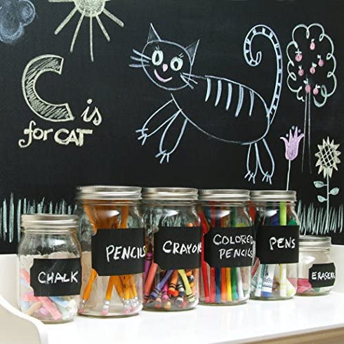 Con-Tact Brand Chalkboard Self-Adhesive Shelf Liner, 1 Roll, Black
