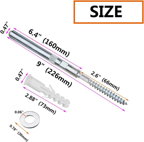 SpzcdZa 4pcs 6-2/5" Floating Shelf Invisible Support Bracket,Hidden Shelf Support Brackets Hardened Concealed Floating Shelf Blind Wall Shelf Floating Shelf Metal Brackets