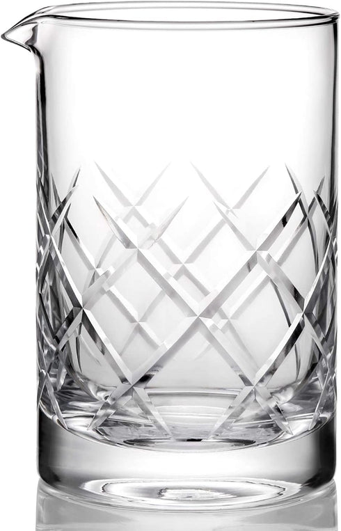Hiware Professional 24 Oz Cocktail Mixing Glass, Thick Bottom Seamless Crystal Mixing Glass