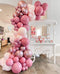 Rose red Balloon Garland Arch Kit 100 Pack Rose red Baby Pink Metallic Rose Gold Balloons ,Double Latex Balloons for Princess Wedding Baby Shower Birthday Evening Decorations