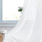 NICETOWN Pure White Sheer Curtains 84 inches Long, Chiffon Semi Sheer Curtain Panels for Bedroom, Home Decoration Solid Voile Panels (2-Pack, 54 Wide)