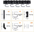 Garage Tool Organizer Wall Mount, 64 Inch Adjustable Storage System, Garden Tool Organizer for Garage Wall Organizer, Heavy Duty Tool Hangers for Garage Wall to Storage Rake, Broom and Yard Tool