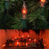 Pallerina 10Ft Flickering Flame String Lights with 10 C18 Flicker Amber Flame Lights Bulbs, E12 Candlestick Base Halloween Christmas String Lights for Party Indoor Outdoor Decor, 1 Watt- Green Wire