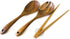 Salad,Salad Servers,Salad Tongs,Salad Spoons,Salad Fork,3-Piece Set,10-inch Long,Wooden (3 Piece Set)