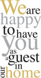 Ideal Home Range 16 Count Boston International 3-Ply Paper Guest Towel Napkins, Gold and Silver Happy to Have You