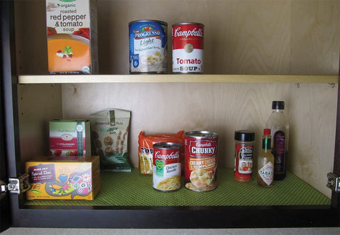 DII Fridge & Shelf Liner Collection Non-Adhesive, Cut to fit, Machine Washable, 12x20, Black Dots, 2 Piece