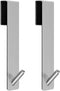 BSKSSK Shower Door Hooks, 7.5 Inches Over The Door Towel Hooks Hanger Extended for Bathroom Frameless Glass Door, Robe Sponge Bath Hook Stainless Steel Silver 2 Pack