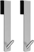 BSKSSK Shower Door Hooks, 7.5 Inches Over The Door Towel Hooks Hanger Extended for Bathroom Frameless Glass Door, Robe Sponge Bath Hook Stainless Steel Silver 2 Pack