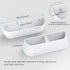 Yocice Wall Mounted Shoes Rack 4Pack with Sticky Hanging Strips, Plastic Shoes Holder Storage Organizer,Door Shoe Hangers (SM03-White-4)