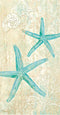 Disposable Hand Towels, Decorative Paper Guest Towels for Bathroom or Paper Napkins Dinner Napkins Turquoise Starfish Beach Bathroom Decor Pak 32
