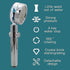 Propeller Driven Handheld Shower Head High Pressure - Shower Head Premium Turbocharged?360 Degrees Rotating Shower Head? Excellent for Low Water Pressure And Water Saving (Blue)