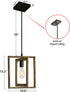 Mini Pendant Light Farmhouse Chandelier, 1-Light with Oil Rubbed Bronze Finish, Rustic Pendant Lighting for Kitchen Island, Dining Room Bedroom and Entryway
