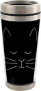 Cat Face Stainless Steel 16 oz Travel Mug with Lid