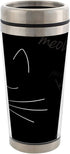 Cat Face Stainless Steel 16 oz Travel Mug with Lid