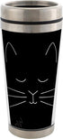 Cat Face Stainless Steel 16 oz Travel Mug with Lid