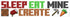 RoomMates RMK5007SCS Minecraft Eat Sleep Mine Create Quote Peel and Stick Wall Decal